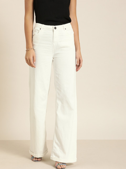 Moda Rapido Women White Wide Leg Mid-Rise Anti-viral Wash Stretchable Jeans
Moda Rapido Women White Wide Leg Mid-Rise Anti-viral Wash Stretchable Jeans