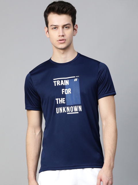HRX by Hrithik Roshan Men Medieval Blue Solid Rapid-Dry Antimicrobial Training T-shirt, Navy blue
HRX by Hrithik Roshan Men Medieval Blue Solid Rapid-Dry Antimicrobial Training T-shirt, Navy blue