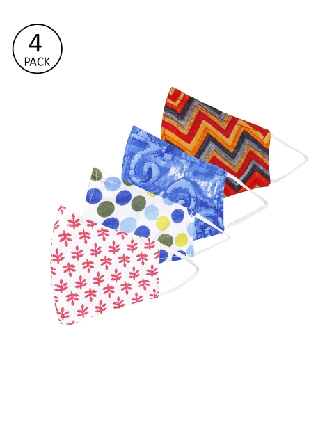 Anouk Women Multicoloured Pack of 4 Printed Reusable 3-Layer Protective Fashion Masks, Multi
Anouk Women Multicoloured Pack of 4 Printed Reusable 3-Layer Protective Fashion Masks, Multi