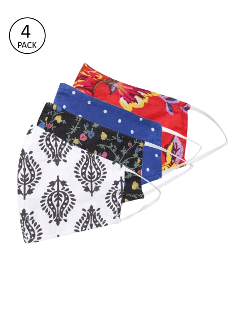 Anouk Women Multicoloured Pack of 4 Printed Reusable 3-Layer Protective Fashion Masks, Multi
Anouk Women Multicoloured Pack of 4 Printed Reusable 3-Layer Protective Fashion Masks, Multi