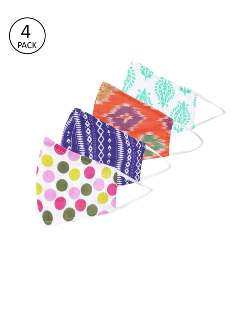 Anouk Women Multicoloured Pack of 4 Printed Reusable 3-Layer Protective Fashion Masks, Multi
Anouk Women Multicoloured Pack of 4 Printed Reusable 3-Layer Protective Fashion Masks, Multi