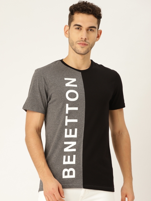United Colors of Benetton Men Charcoal Grey & Black Colourblocked Round Neck T-shirt
United Colors of Benetton Men Charcoal Grey & Black Colourblocked Round Neck T-shirt