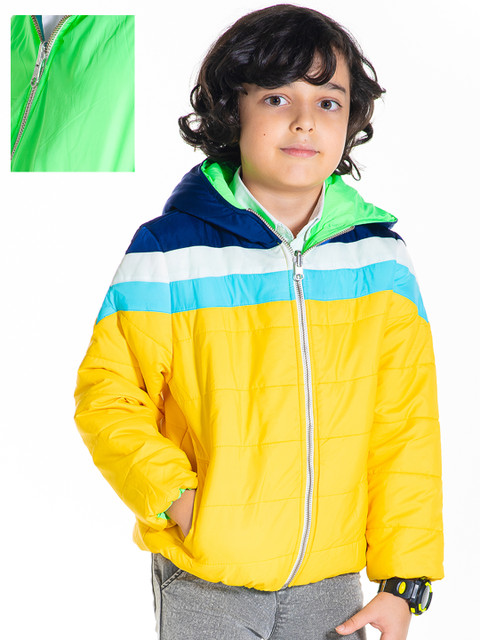 Cherry Crumble Kids Fluorescent Green & Yellow Solid Hooded Reversible Padded Jacket
Cherry Crumble Kids Fluorescent Green & Yellow Solid Hooded Reversible Padded Jacket