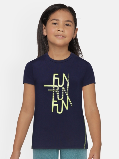 HRX by Hrithik Roshan Girls Eclipse Typographic Antimicrobial Rapid-Dry Active T-shirt, Navy blue
HRX by Hrithik Roshan Girls Eclipse Typographic Antimicrobial Rapid-Dry Active T-shirt, Navy blue