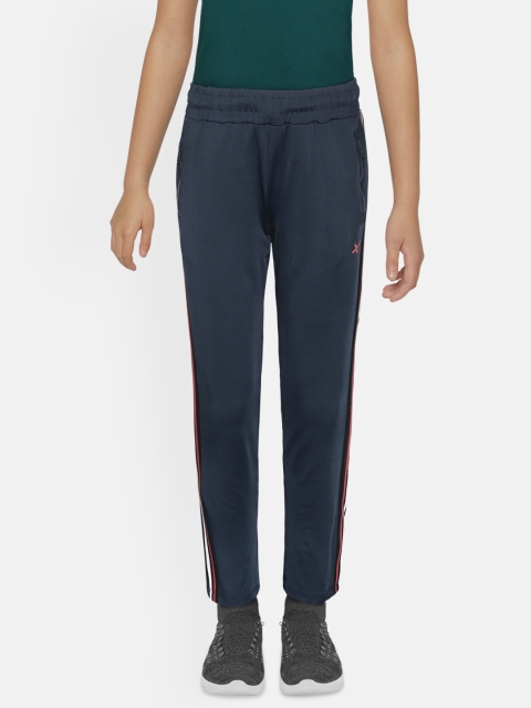 HRX by Hrithik Roshan Girls Dress Blues Solid Bio-Wash Slim Fit Active Trackpants, Navy blue
HRX by Hrithik Roshan Girls Dress Blues Solid Bio-Wash Slim Fit Active Trackpants, Navy blue