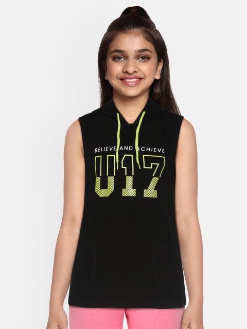 HRX by Hrithik Roshan Girls Jet Black Typographic Bio-Wash Bio-Wash Lifestyle T-shirt
HRX by Hrithik Roshan Girls Jet Black Typographic Bio-Wash Bio-Wash Lifestyle T-shirt