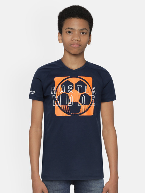 HRX by Hrithik Roshan Boys Dress Blues Typographic Print Antimicrobial Rapid-Dry T-shirt, Navy blue
HRX by Hrithik Roshan Boys Dress Blues Typographic Print Antimicrobial Rapid-Dry T-shirt, Navy blue