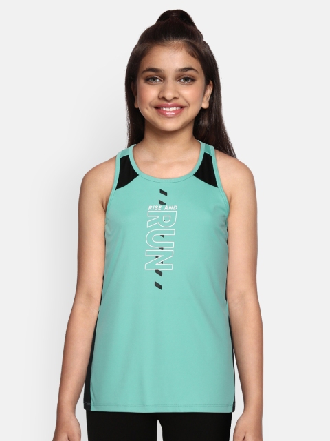 HRX by Hrithik Roshan Girls Turquoise Typographic Loose Fit Rapid-Dry Active Tank Top, Turquoise blue
HRX by Hrithik Roshan Girls Turquoise Typographic Loose Fit Rapid-Dry Active Tank Top, Turquoise blue
