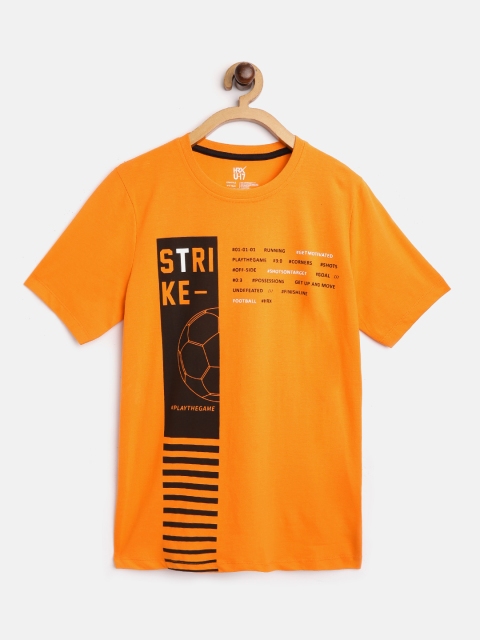 HRX by Hrithik Roshan Boys Split Pea Printed Bio-Wash Active Pure Cotton T-shirt, Orange
HRX by Hrithik Roshan Boys Split Pea Printed Bio-Wash Active Pure Cotton T-shirt, Orange