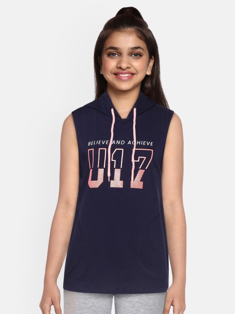 HRX by Hrithik Roshan Girls Eclipse Typographic Bio-Wash Bio-Wash Lifestyle T-shirt, Navy blue
HRX by Hrithik Roshan Girls Eclipse Typographic Bio-Wash Bio-Wash Lifestyle T-shirt, Navy blue