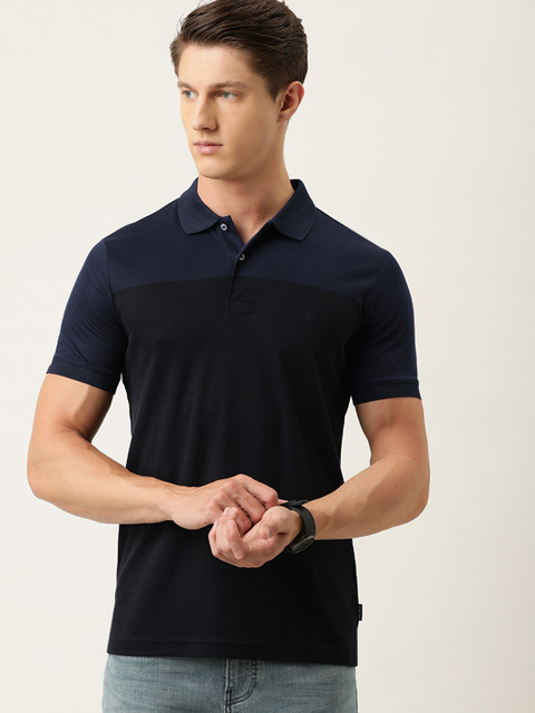 Calvin Klein Jeans Men Black & Navy Blue Colourblocked Slim Fit Polo Collar T-shirt
Calvin Klein Jeans Men Black & Navy Blue Colourblocked Slim Fit Polo Collar T-shirt