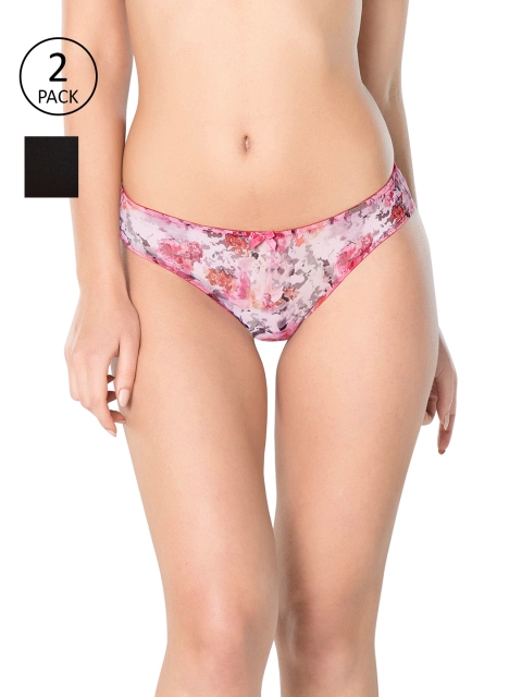 Amante Women Pack of 2 Briefs, Black