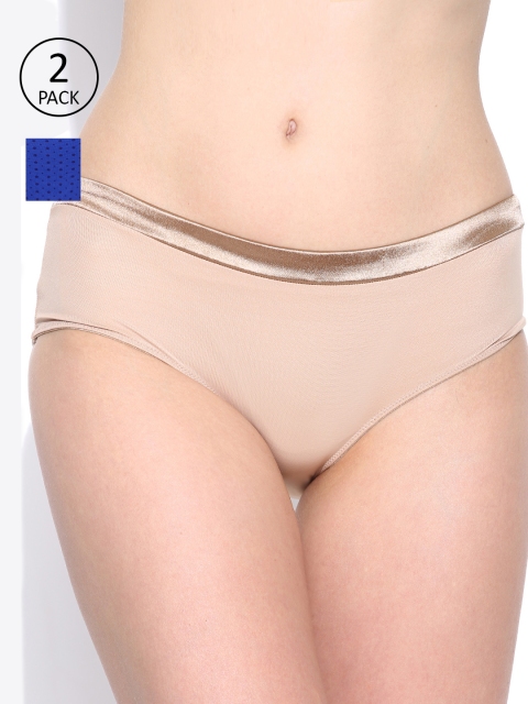 Amante Women Pack of 2 Briefs, Nude