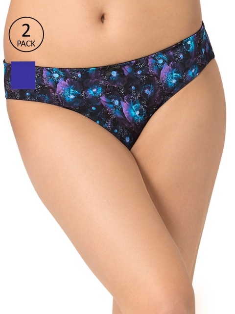 Amante Women Pack of 2 Briefs, Blue