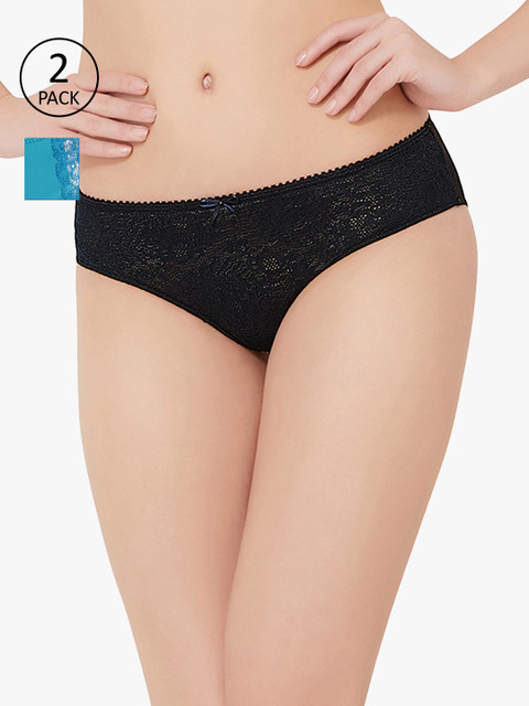 Amante Women Pack of 2 Lace Briefs, Black 
Amante Women Pack of 2 Lace Briefs, Black