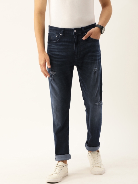 Calvin Klein Jeans Men Blue 37.5 Tapered Fit Mid-Rise Mildly Distressed Stretchable Jeans
Calvin Klein Jeans Men Blue 37.5 Tapered Fit Mid-Rise Mildly Distressed Stretchable Jeans