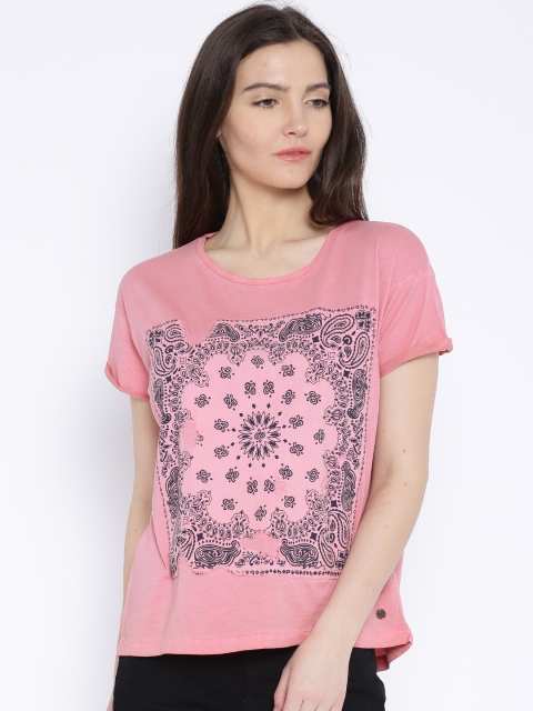 Pepe Jeans Pink Printed T-shirt