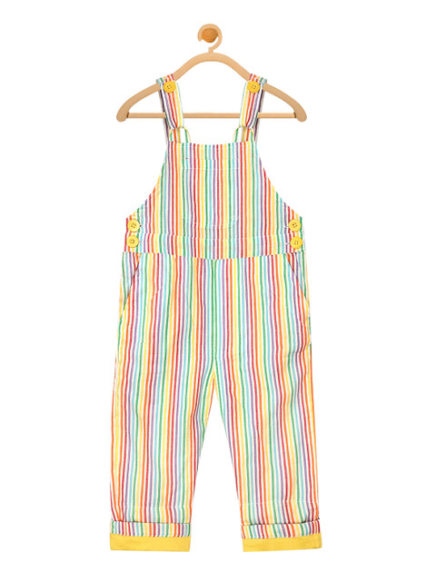 Olele Girls Multicoloured Striped Striaght-Leg Rainbow Strips Seersucker Dungaree, Multi
Olele Girls Multicoloured Striped Striaght-Leg Rainbow Strips Seersucker Dungaree, Multi