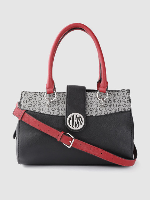 GUESS Black & Grey Printed Detail Handheld Bag
GUESS Black & Grey Printed Detail Handheld Bag