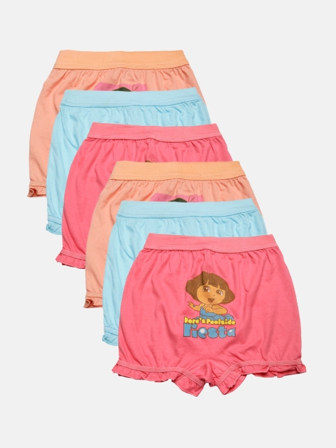 Red Rose Girls Pack of 6 Assorted Bloomers BLOOMER-225-20