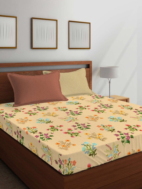 Boutique Living India Beige & Yellow Floral 400 TC Cotton 1 King Bedsheet with 4 Pillow Covers
Boutique Living India Beige & Yellow Floral 400 TC Cotton 1 King Bedsheet with 4 Pillow Covers