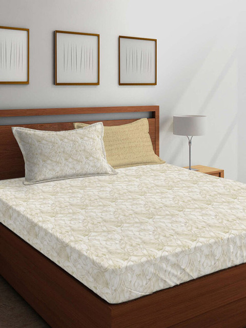Boutique Living India Beige & White Ethnic Motifs 300 TC Cotton 1 King Bedsheet with 4 Pillow Covers
Boutique Living India Beige & White Ethnic Motifs 300 TC Cotton 1 King Bedsheet with 4 Pillow Covers