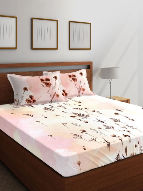 Boutique Living India Pink & Brown Floral 210 TC Cotton 1 King Bedsheet with 2 Pillow Covers
Boutique Living India Pink & Brown Floral 210 TC Cotton 1 King Bedsheet with 2 Pillow Covers