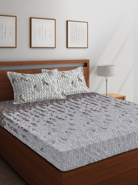 Boutique Living India Grey & White Floral 400 TC Cotton 1 King Bedsheet with 2 Pillow Covers
Boutique Living India Grey & White Floral 400 TC Cotton 1 King Bedsheet with 2 Pillow Covers