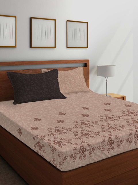 Boutique Living India Brown Floral 400 TC Cotton 1 King Bedsheet with 4 Pillow Covers
Boutique Living India Brown Floral 400 TC Cotton 1 King Bedsheet with 4 Pillow Covers