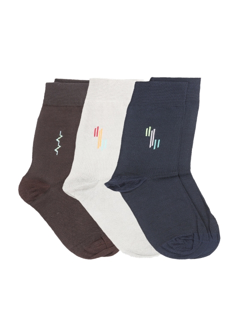 Dollar Men Pack of 3 Assorted Calf-Length Socks