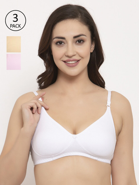 GRACIT Pack of 3 Non-Wired Non Padded Everyday Bras PW2-02-10, White
GRACIT Pack of 3 Non-Wired Non Padded Everyday Bras PW2-02-10, White