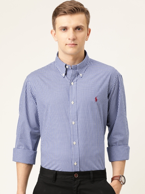 Polo Ralph Lauren Men White & Navy Blue Custom Fit Gingham Checked Smart Casual Shirt
Polo Ralph Lauren Men White & Navy Blue Custom Fit Gingham Checked Smart Casual Shirt