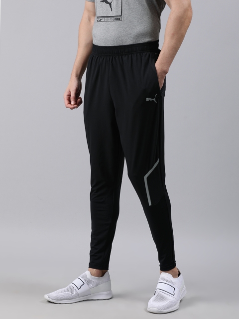 Puma Men Black Solid Run Slim Tapered dryCELL Track Pant