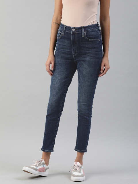 Levis Women Blue Super Skinny Fit Mile High-Rise Clean Look Waterless Cropped Jeans
Levis Women Blue Super Skinny Fit Mile High-Rise Clean Look Waterless Cropped Jeans