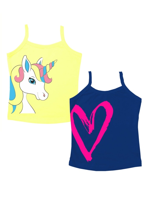 You Got Plan B Girls Pack Of 2 Printed Unicorn Fever Innerwear Vests VG-Unicorn, Yellow
You Got Plan B Girls Pack Of 2 Printed Unicorn Fever Innerwear Vests VG-Unicorn, Yellow