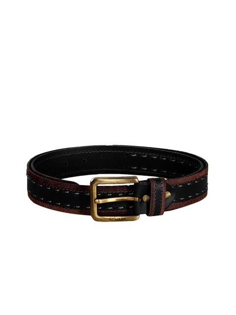 SCHARF Men Black & Brown Solid Belt