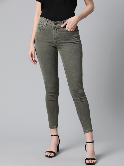 Marks & Spencer Women Olive Green Sustainable Skinny Fit Mid-Rise Clean Look Cropped Jeans
Marks & Spencer Women Olive Green Sustainable Skinny Fit Mid-Rise Clean Look Cropped Jeans