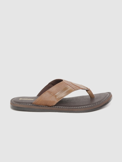 Roadster Men Brown Solid Comfort Sandals