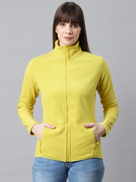 Marks & Spencer Women Yellow Solid Sweatshirt