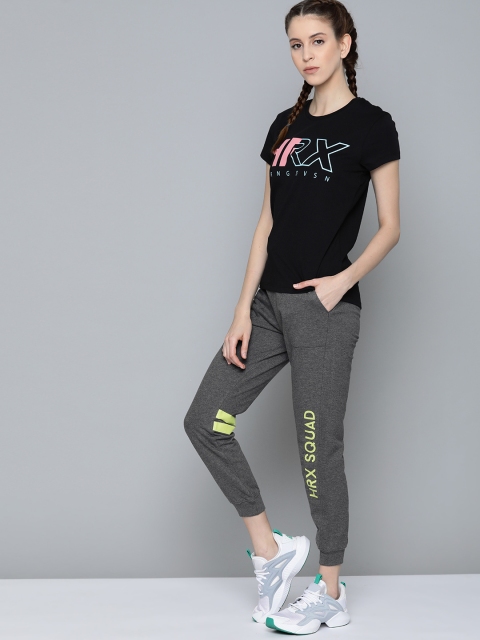 HRX by Hrithik Roshan Women Anthra Melange Solid Slim Fit Melange Lifestyle Joggers, Charcoal
HRX by Hrithik Roshan Women Anthra Melange Solid Slim Fit Melange Lifestyle Joggers, Charcoal