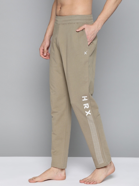 HRX by Hrithik Roshan Men Brindle Solid Organic Cotton Bio-Wash Yoga Track Pants, Khaki
HRX by Hrithik Roshan Men Brindle Solid Organic Cotton Bio-Wash Yoga Track Pants, Khaki