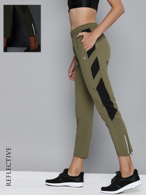 HRX by Hrithik Roshan Women Olive Green Solid Regular Fit Rapid-Dry Running Track Pants 
HRX by Hrithik Roshan Women Olive Green Solid Regular Fit Rapid-Dry Running Track Pants