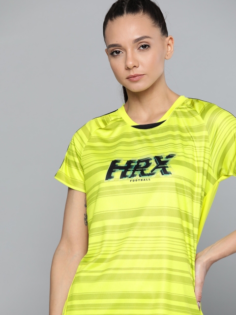 HRX by Hrithik Roshan Women Sulphur Spring Brand Logo Rapid-Dry Football T-shirt, Lime green
HRX by Hrithik Roshan Women Sulphur Spring Brand Logo Rapid-Dry Football T-shirt, Lime green