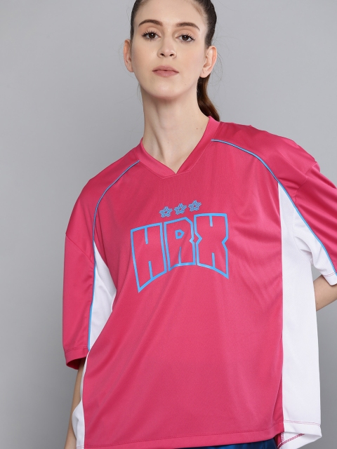HRX by Hrithik Roshan Women Raspberry Printed Rapid-Dry Antimicrobial Basketball T-shirt, Pink
HRX by Hrithik Roshan Women Raspberry Printed Rapid-Dry Antimicrobial Basketball T-shirt, Pink
