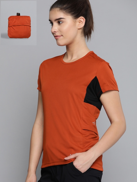 HRX by Hrithik Roshan Women Bassa Nova Solid Rapid-Dry Outdoor Packable T-shirt, Rust
HRX by Hrithik Roshan Women Bassa Nova Solid Rapid-Dry Outdoor Packable T-shirt, Rust