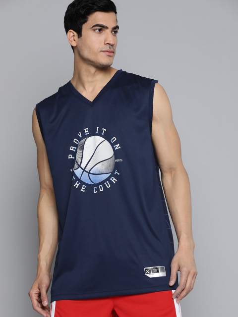 HRX by Hrithik Roshan Men Medieval Blue Solid Rapid-Dry Basketball T-shirt, Navy blue
HRX by Hrithik Roshan Men Medieval Blue Solid Rapid-Dry Basketball T-shirt, Navy blue