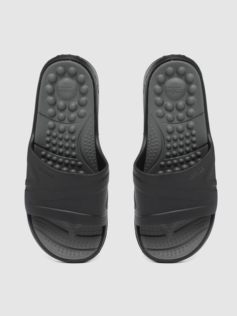 Crocs Unisex Black Solid Sliders
