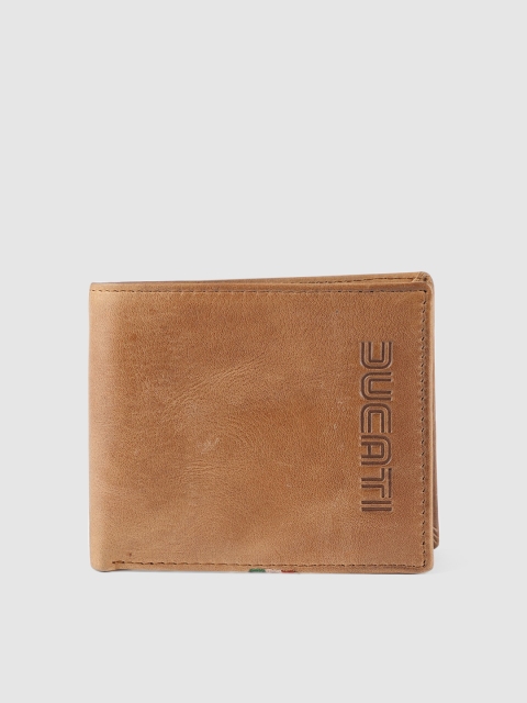 Ducati Men Brown Solid Two Fold Wallet