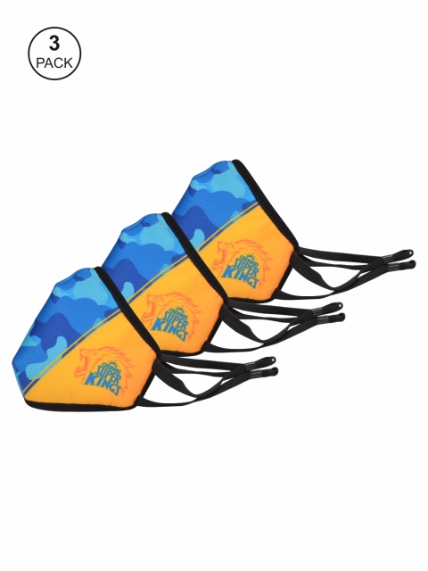 EUME Unisex Pack of 3 Protect+ 95 Chennai Super Kings Reusable 4-Layer Outdoor Mask, Blue
EUME Unisex Pack of 3 Protect+ 95 Chennai Super Kings Reusable 4-Layer Outdoor Mask, Blue
