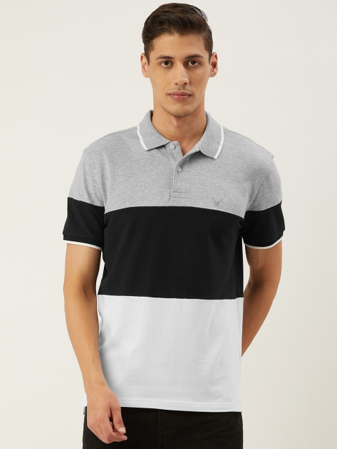 AMERICAN EAGLE OUTFITTERS Men Grey Melange & Black Standard Fit Colourblocked Polo T-shirt
AMERICAN EAGLE OUTFITTERS Men Grey Melange & Black Standard Fit Colourblocked Polo T-shirt